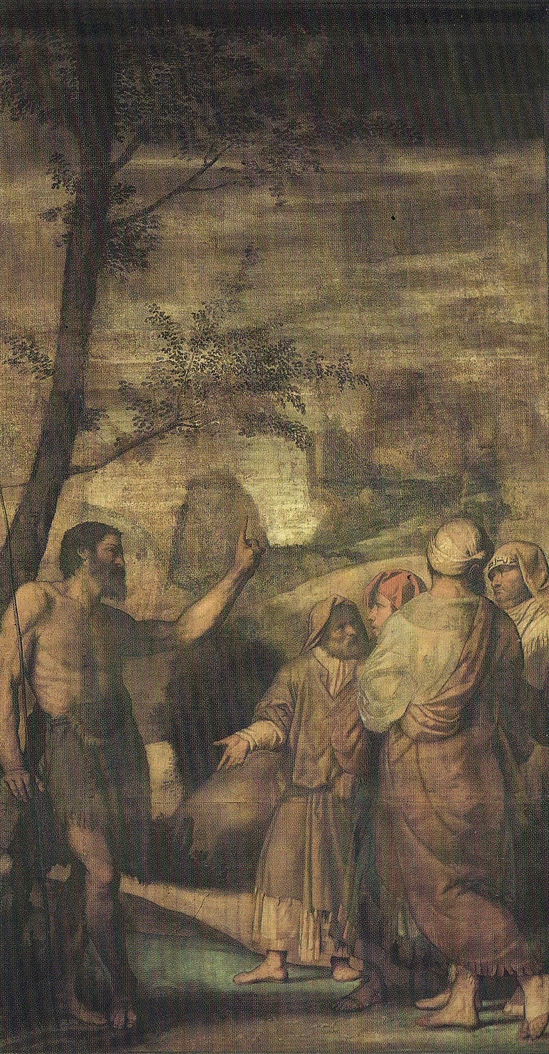 139-Alessandro Bonvicino-Moretto-Predica di san Giovanni Battista al Giordano-Brescia